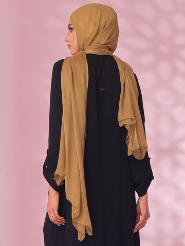 Urban Grace Golden Silk Chiffon Scarves